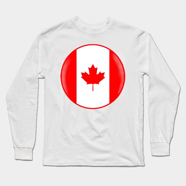 Canadian Maple Leaf coolest CANANDA flag ever Long Sleeve T-Shirt by PlanetMonkey